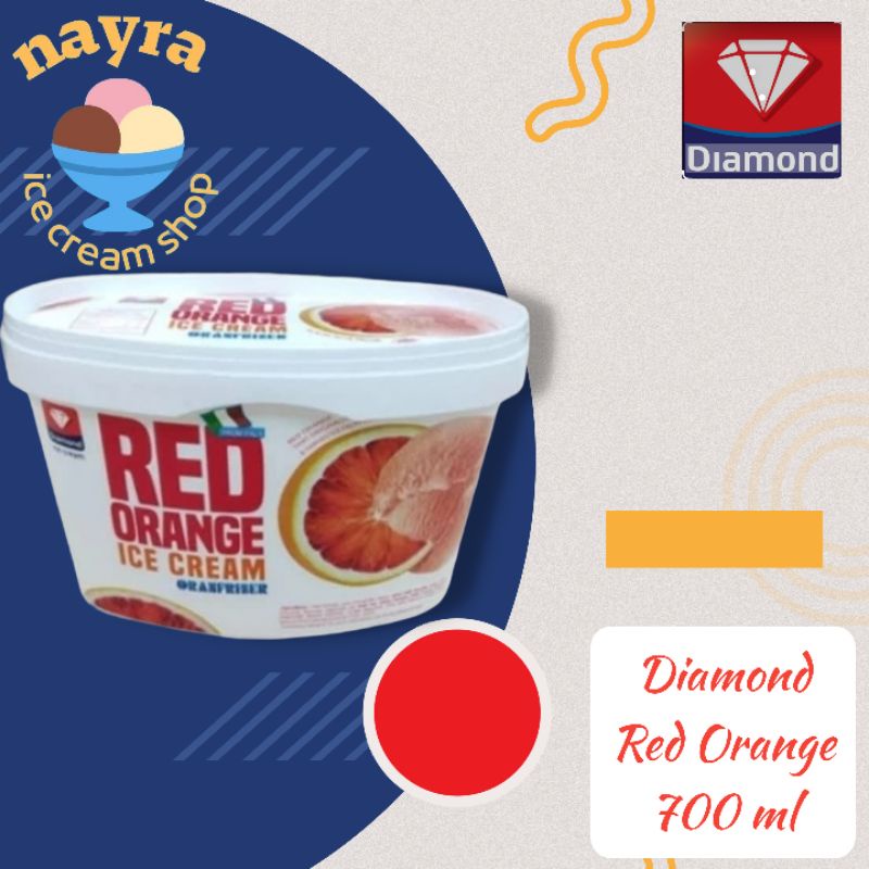 

Diamond ice cream Red Orange 700 ml