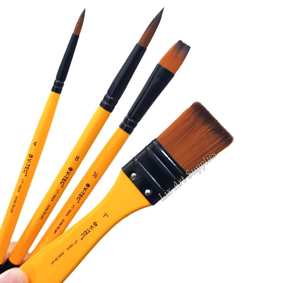 

✪ V-Tec Brush A184 Set 4 / Kuas Lukis Set 4 ぎ