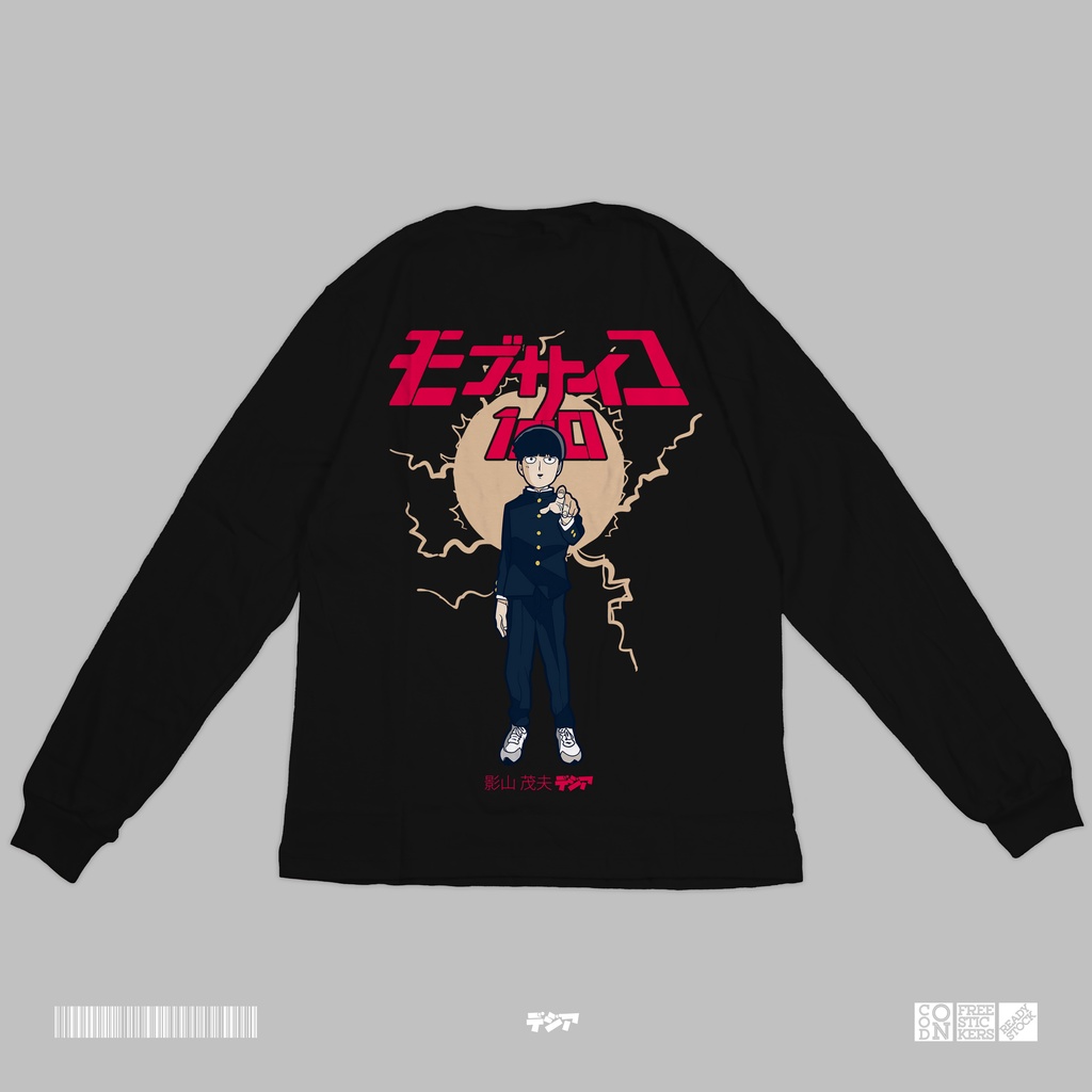 Shigeo Mob Psycho 100 Longsleeve Kaos Meme Baju Shitpost DJA Cloth