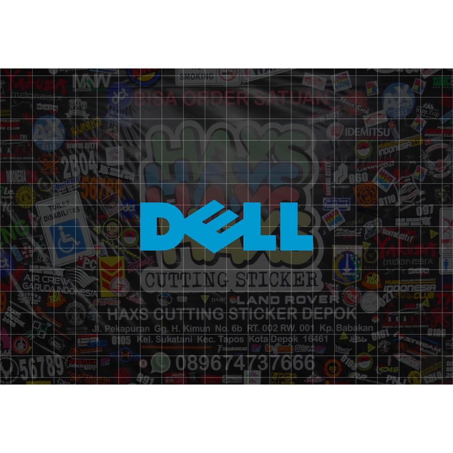 Cutting Sticker Dell Ukuran 8 Cm Untuk Motor Mobil
