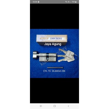 Kunci Pintu Kayu Knob Putar 60MM Cylinder Silinder Dekson Dekkson CYL TC DL