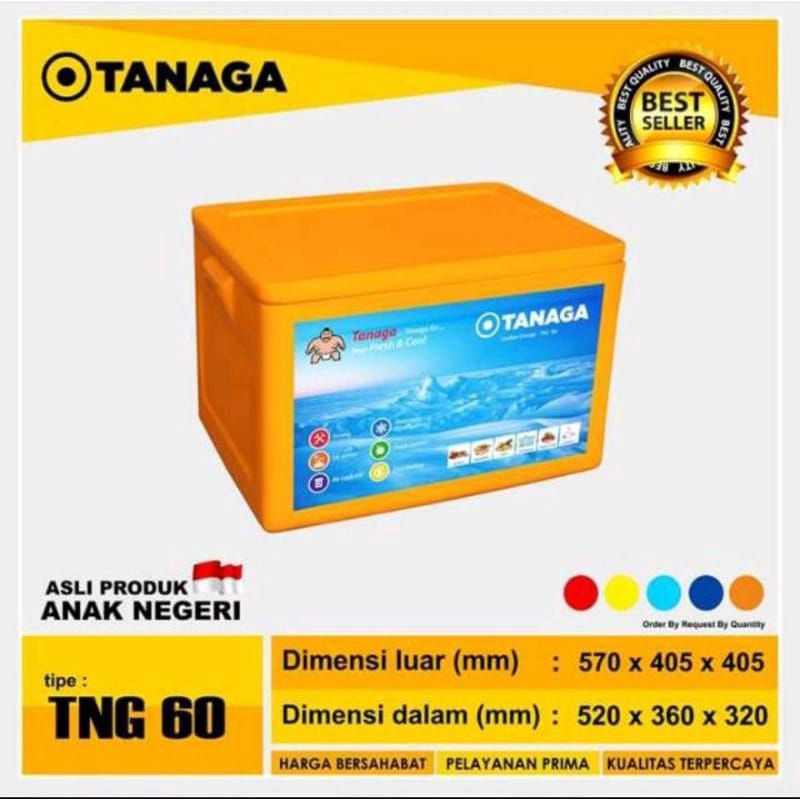 Jual TANAGA PENDINGIN IKAN DAN DAGING COOL BOX ES COOLER BOX ICE UKURAN 60 LITER KUAT TAHAN LAMA