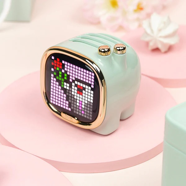 Divoom Zooe Pixel Art Bluetooth Speaker Portable Mini Music - Garansi Resmi Divoom Indonesia 1 Tahun