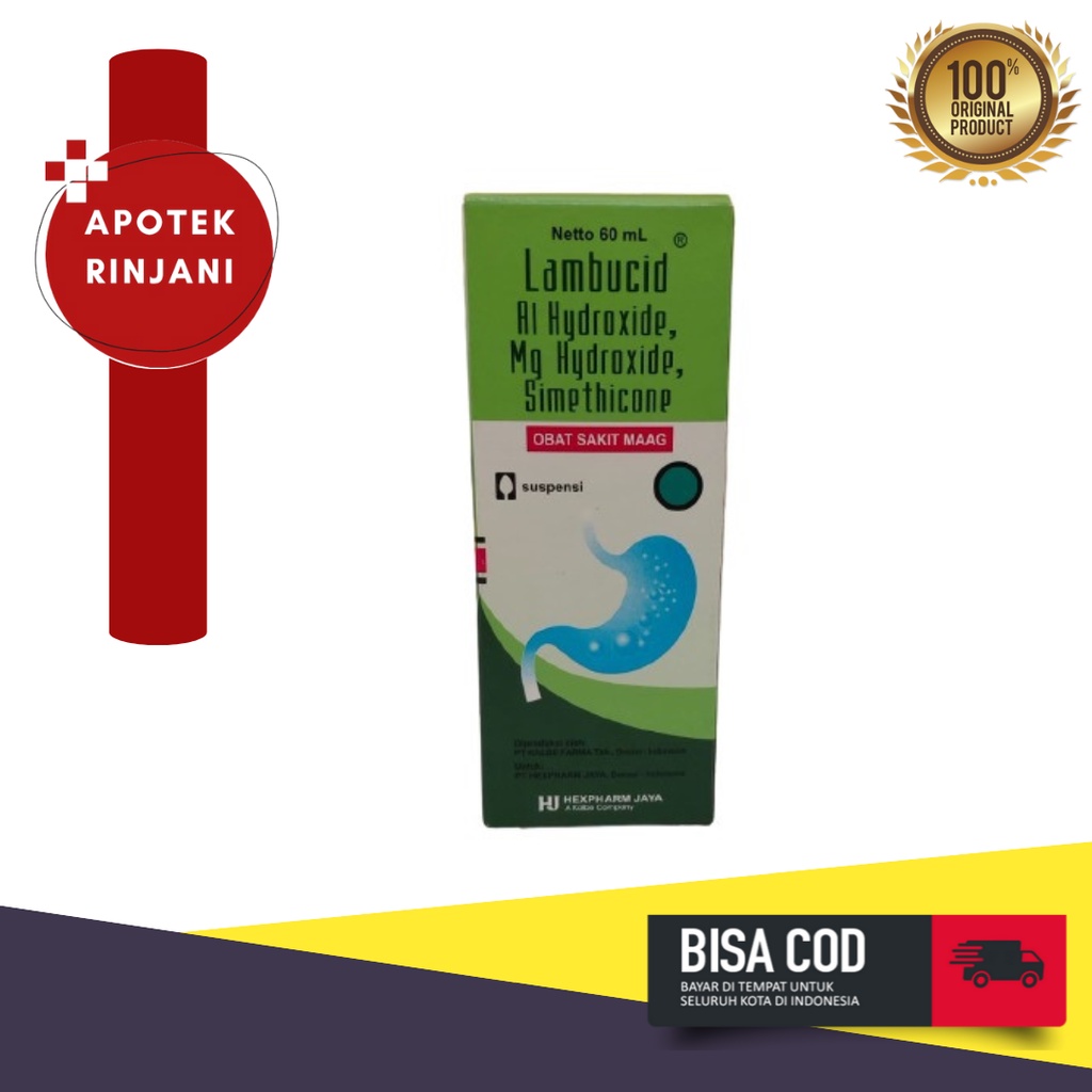 Lambucid Sirup 60 ml - Obat Maag