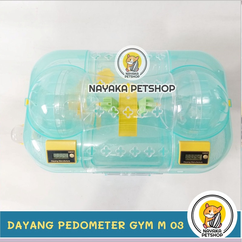 Kandang Hamster SULTAN PREMIUM Tingkat 2 Lantai Dayang Pedometer Gym Cage M03 M 03