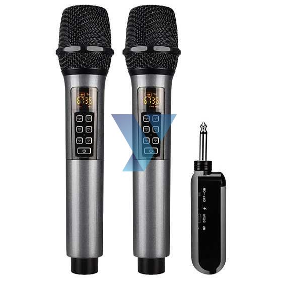 Rellent Mikrofon Karaoke Mic Wireless Portable KTV - D300 ( Al-Yusi )