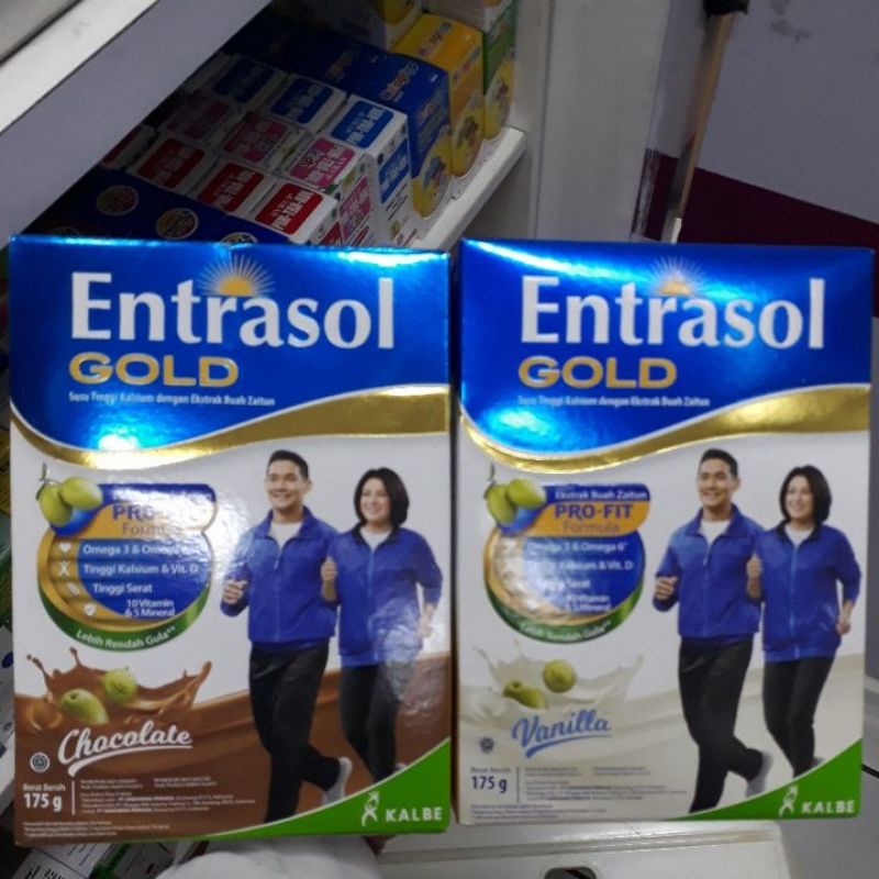 

SUSU ENTRASOL GOLD RASA CHOCO/VANILLA 175 G