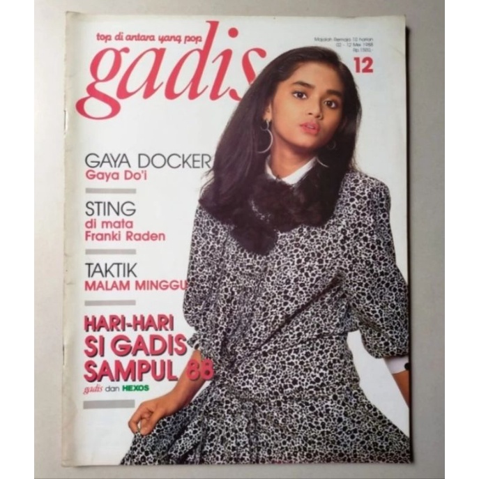 Majalah Gadis no.12/ 2 Mei 1988 - Cover Mareta Artuti (Juara 1 &amp; Favorit Gadis Sampul '88)