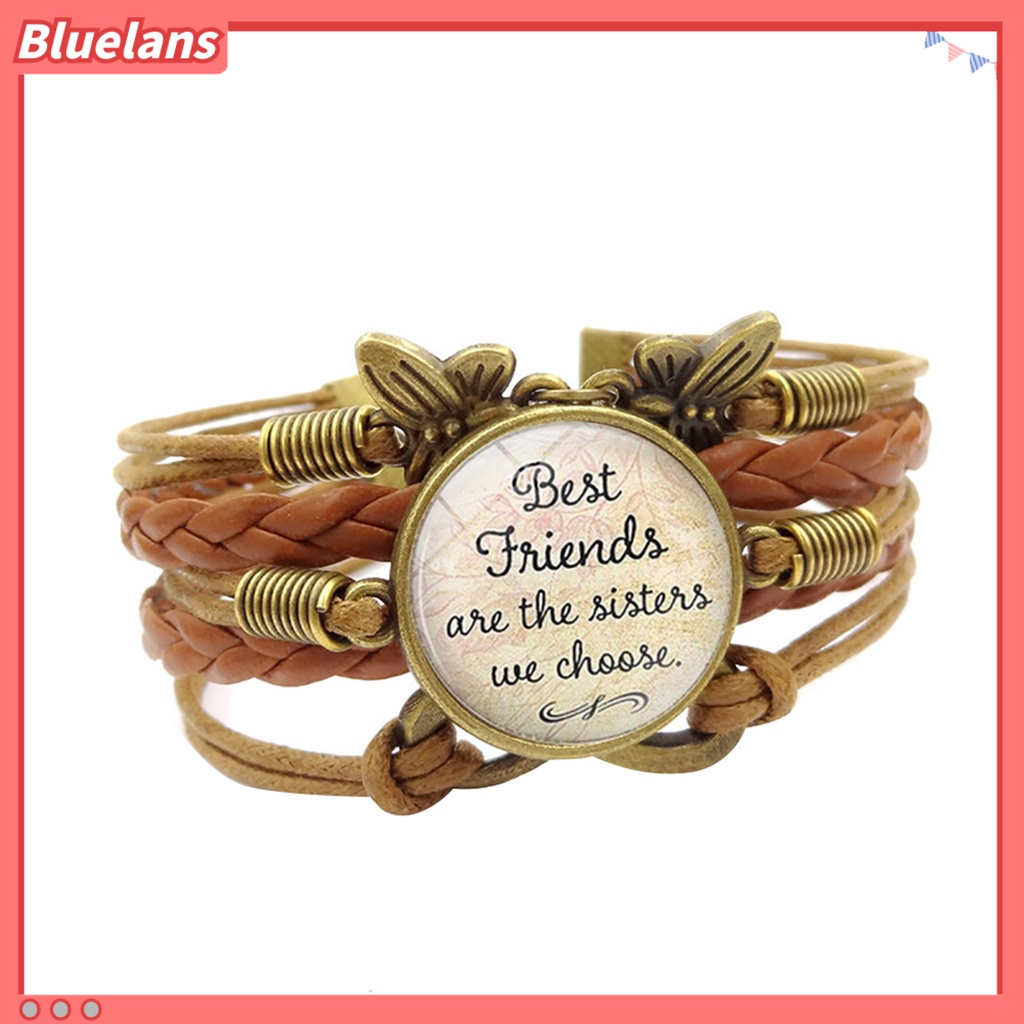 Bluelans Bracelet Retro Style Multi-layer Brown Women Vintage Bracelets