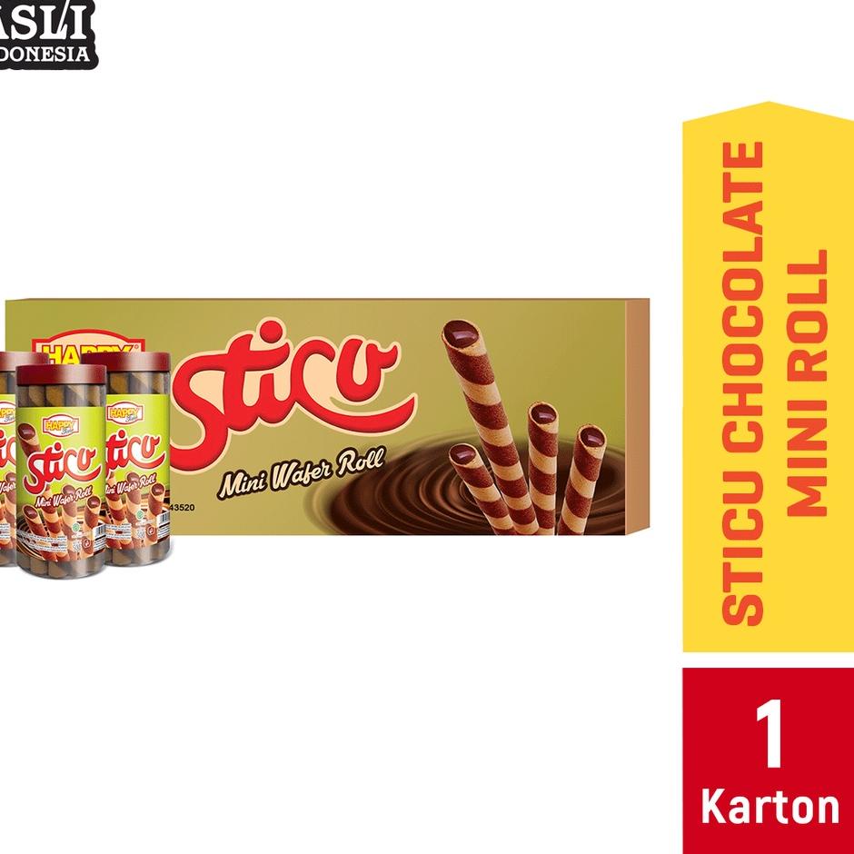 

✨ Happy Time Astor Sticu Wafer Mini Roll Chocolate 33gr (1 Karton isi 30 Toples) gas !!