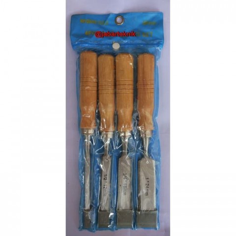 PAHAT SET GAGANG KAYU 4PCS UKURAN 1/4&quot; 1/2&quot; 3/4&quot; 1&quot; INCH