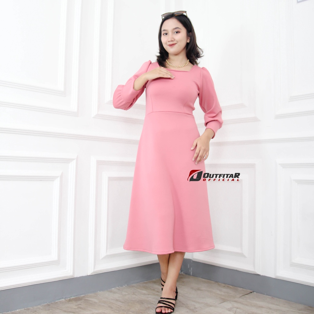 Dress Wanita Baju Wanita Pesta Korea Style Hight Quality Premium Aurora