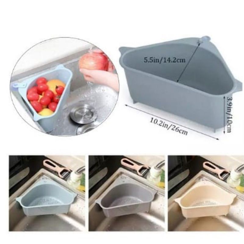 hokkiterus21 ⭐⭐⭐⭐⭐ TRIANGLE RAK SARINGAN rak segitiga rak wastafel saringan sampah wastafel