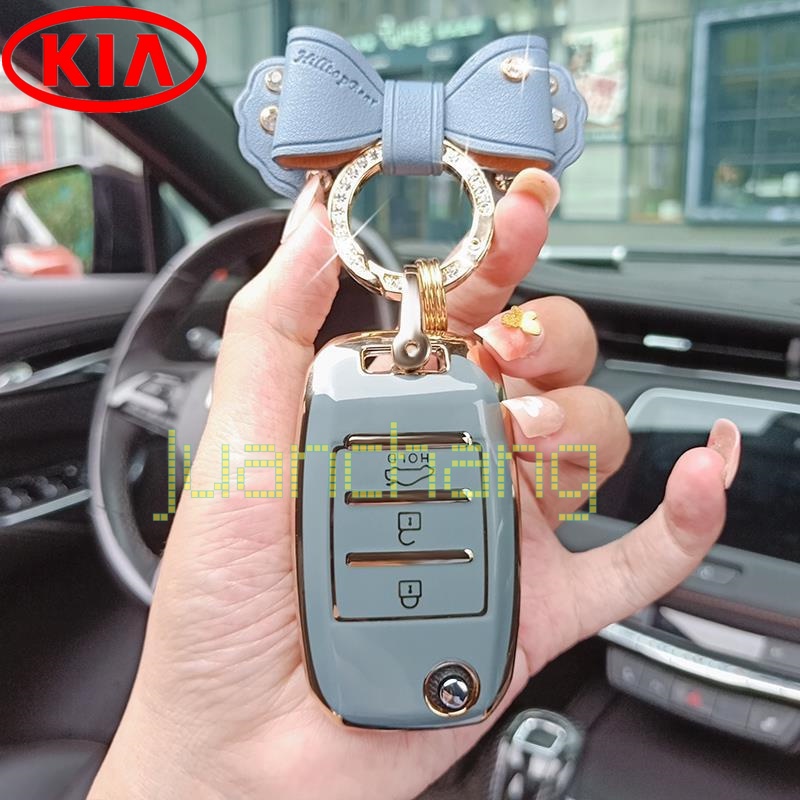 Casing Kunci Mobil Bahan TPU Untuk Kia K2 KX Rio Sorento K4 Cerato Forte Picanto Stonic Niro Morning Picanto Elantra
