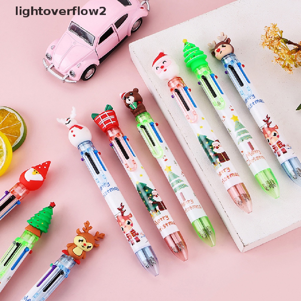 (lightoverflow2) Pulpen Dengan 6 Pilihan Warna Untuk Kantor / Sekolah