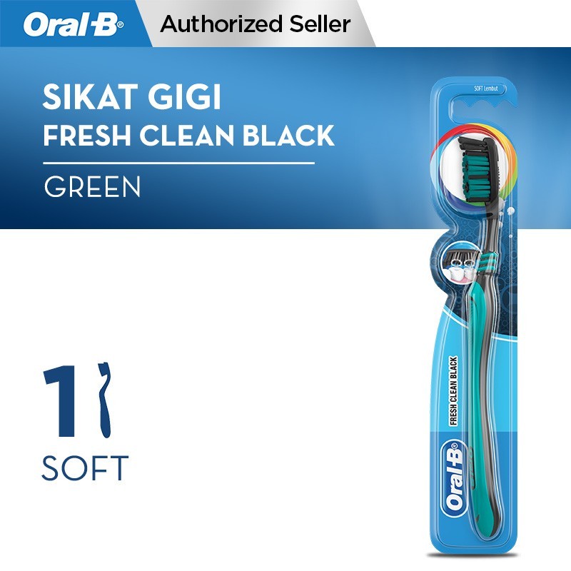 Oral-B Sikat Gigi All Rounder Fresh Clean Black 1 Pcs - Warna Random