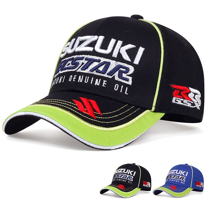 ☛Topi Balap Motor ✔Topi Baseball Desain Bordir Tanda Tangan marquez / Suzuki / Pirelli Lorenzo VR99 MOTO.GP Untuk Unisex