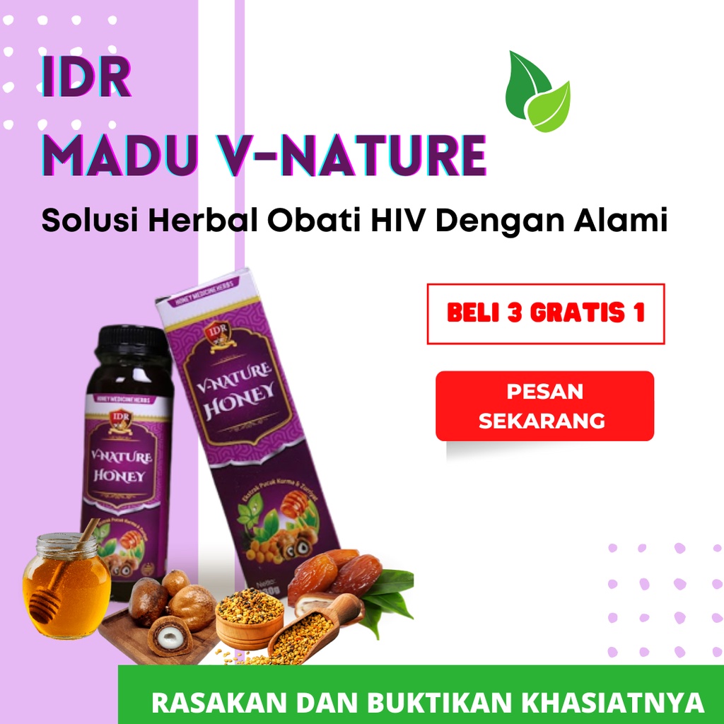 IDR Madu V-Nature Ampuh Mengatasi HIV Secara Alami