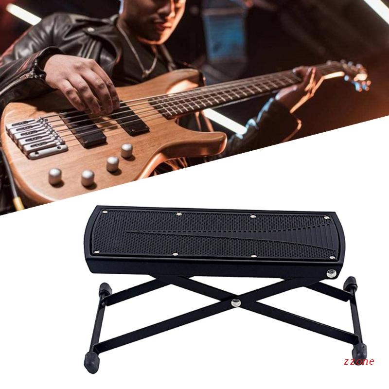 Foot Rest Model Lipat Warna Hitam Tinggi Dapat Disesuaikan Untuk Gitar