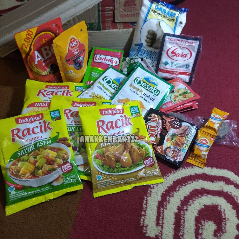 

Paket hemat bumbu dapur lengkap penyedap rasa Bumbu praktis / Bumbu dapur instan/ kecap /saus