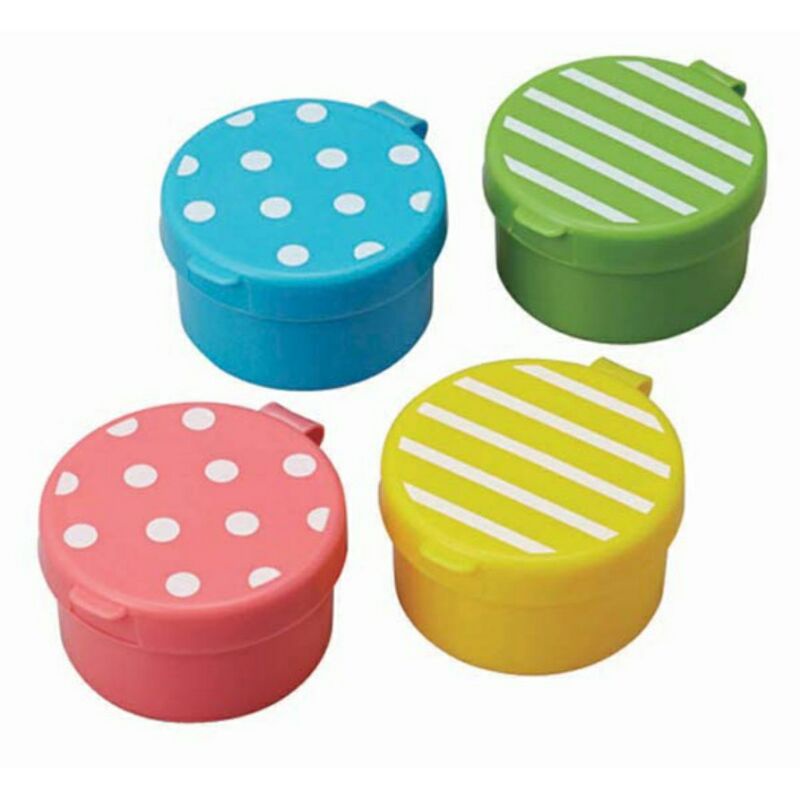 CUP SAOS MINI BENTO WARNA-WARNI ISI 4 PCS / CUP SAOS BEKAL ANAK ISI 4 PCS / WADAH SAOS BENTO