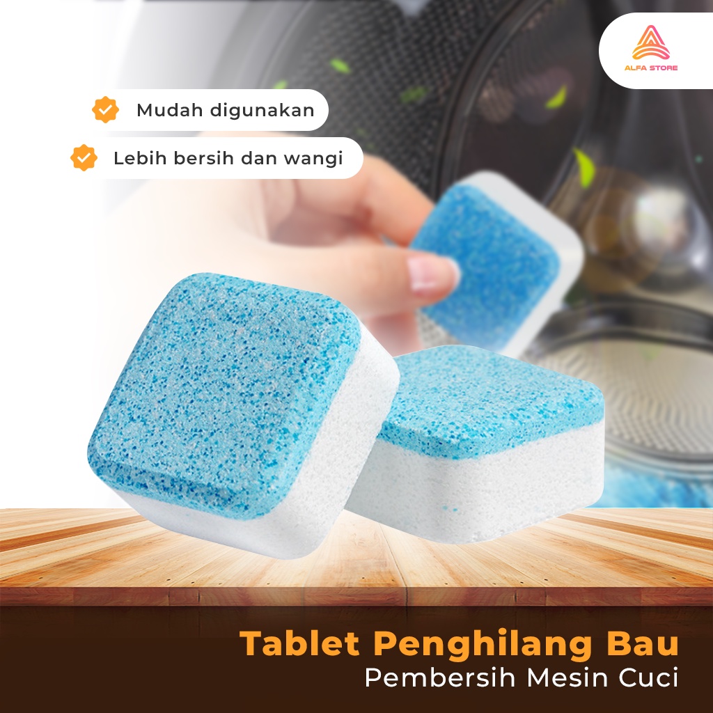 Tablet Pembersih Mesin Cuci Deep Cleaning Washing Penghilang Bau