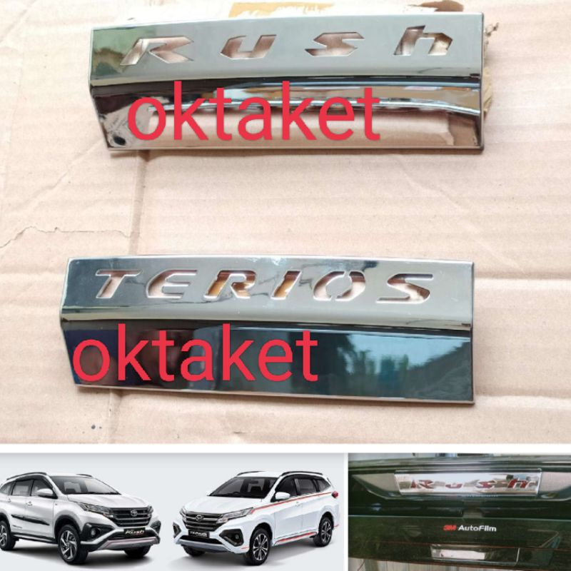 cover spoiler lamp all new Rush Terios 2018 2020 2022 Chrome