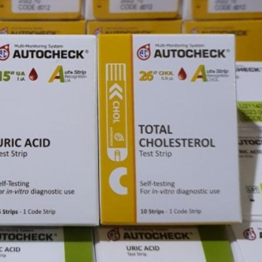 Strip Autocheck Gula Darah/Asam Urat/Kolesterol/Strip Tes Darah