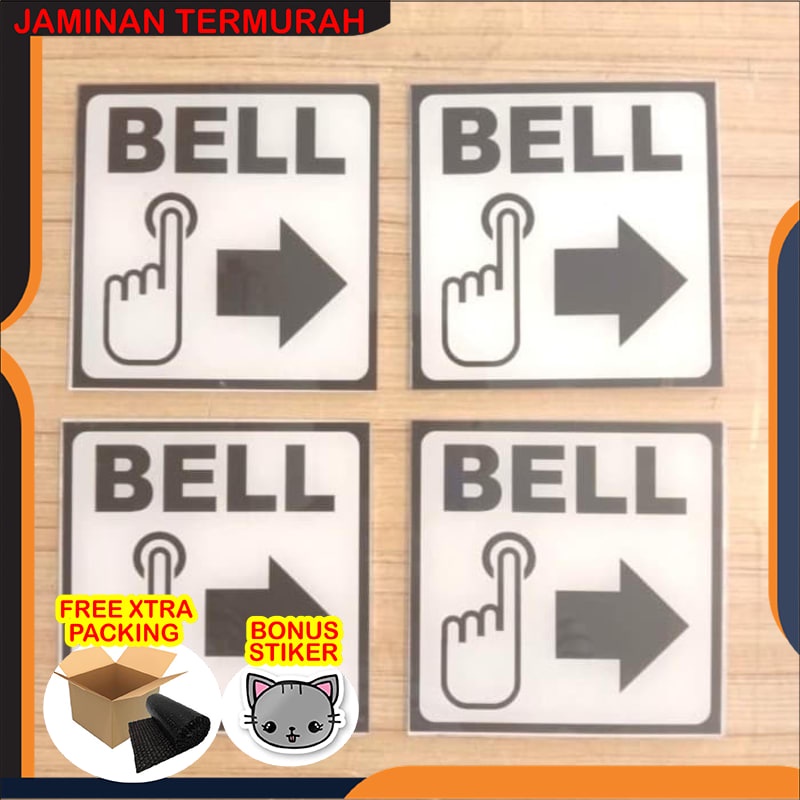 

Promo SIGN AKLIRIK BELL UKURAN 10X10CM PER SATUAN K3 RAMBU BELL - KIRI Elegan