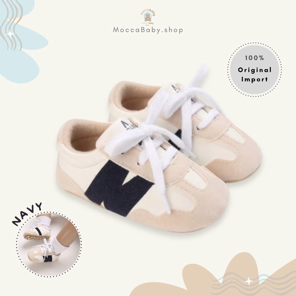 MBSS - PREWALKER Sepatu Anak Bayi Baby Shoes Sandal Casual Socks Anti Slip Bahan Import / JEROME