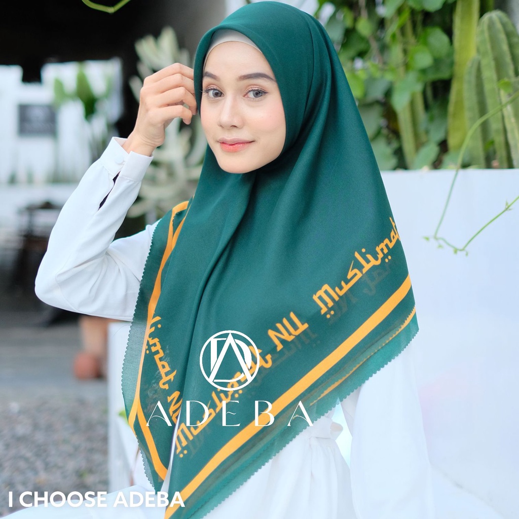 HIJAB SEGI EMPAT NU PKK DWP PDH PUTIH
