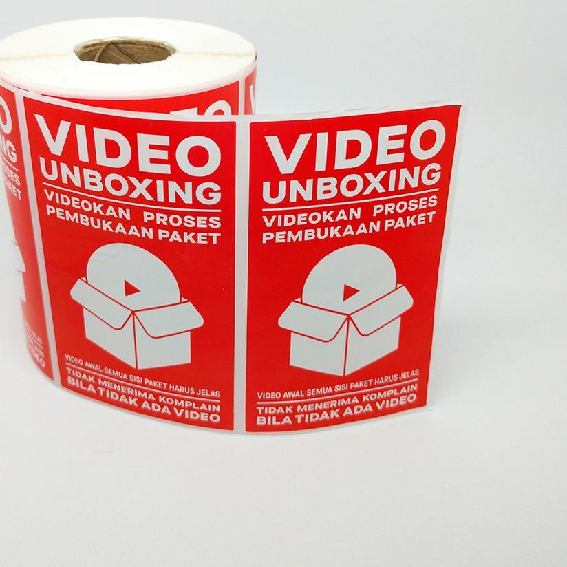 

Diskon✔️Sticker Label Video Unboxing Stiker Pengiriman Online Shop 9 x 5,5 cm (1 roll/ 500 pcs)|KD9