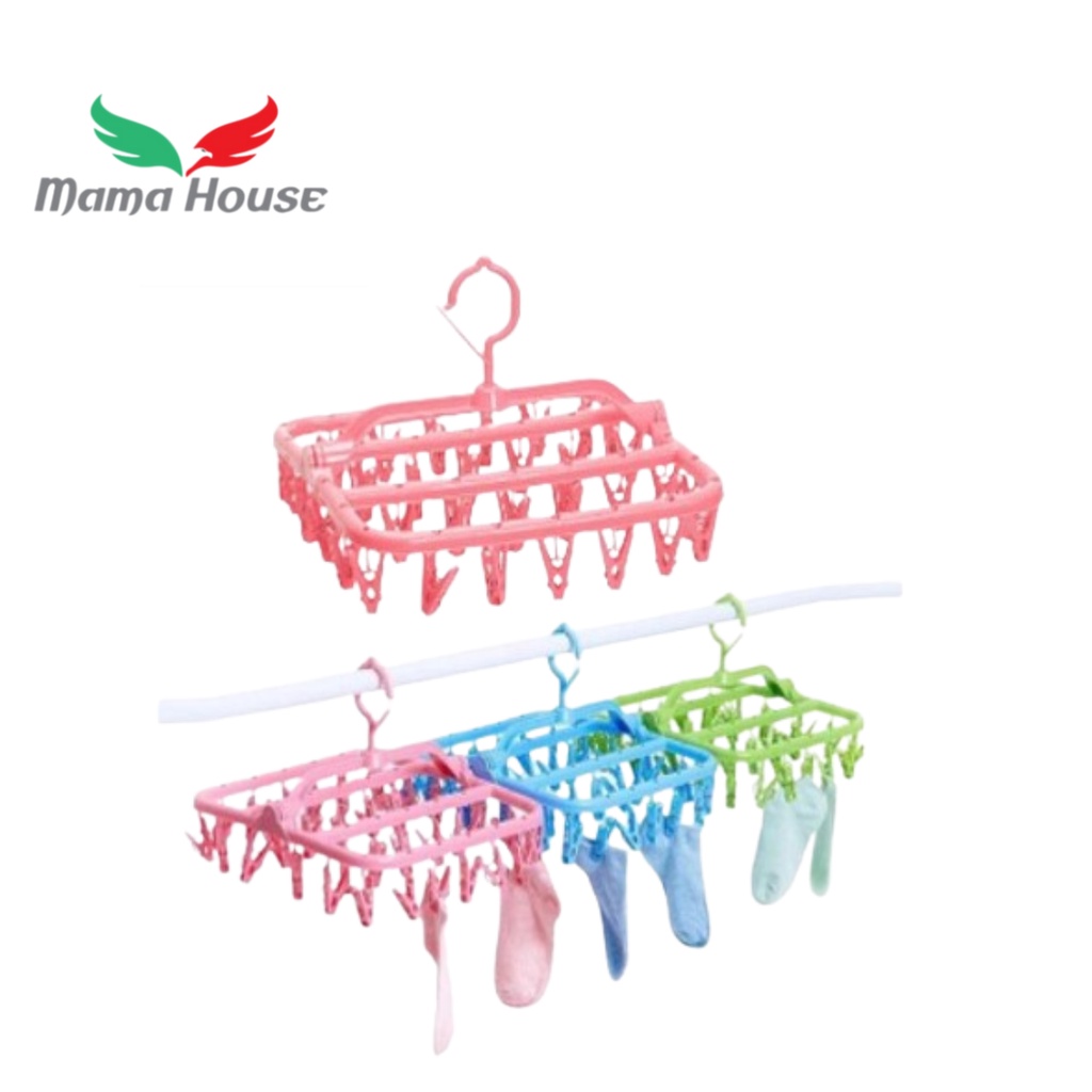 [MH] Jemuran Hanger Kaos Kaki 32 In1 Bahan Plastik