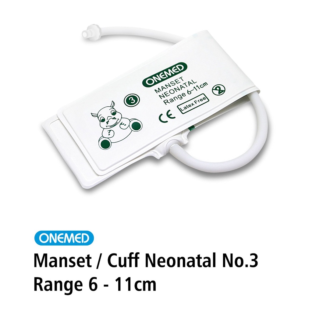 Manset Cuff NIBP Neonatal Disposable Pasien Monitor Neonate OneMed 3