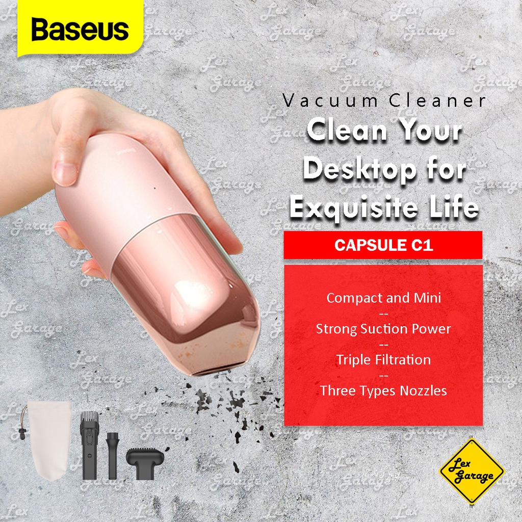 Vacuum Vacum Cleaner Mini Mobil Portable Baseus Penyedot Debu Mini