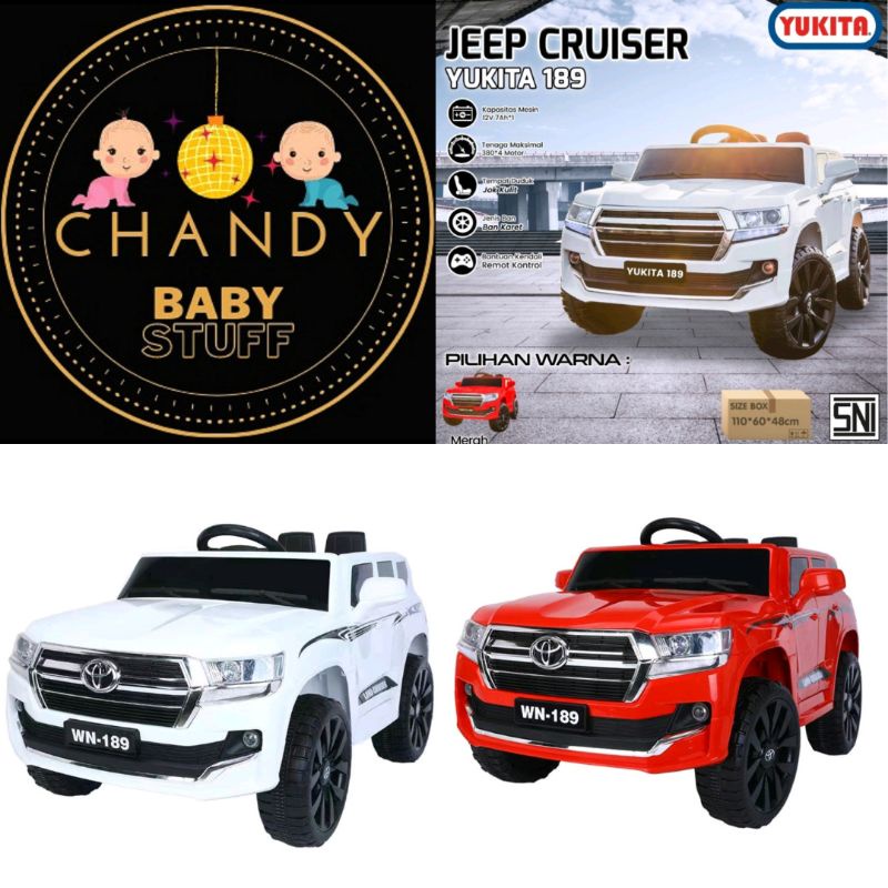 MAINAN MOBIL AKI ANAK YUKITA 189 JEEP CRUISER