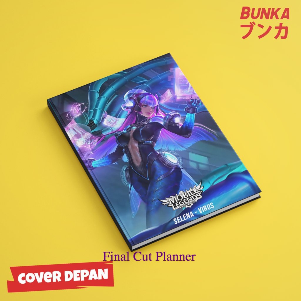 

Notebook Mobile legends Selena Virus Hardocover A5 Buku tulis catatan Notes Agenda planner Jurnal .