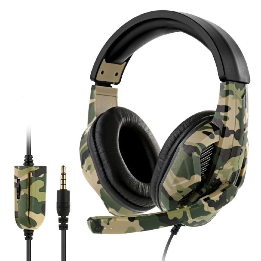 Headphone Gaming Army MIC Headset Game World Mobile Phone Power Bass PUBG