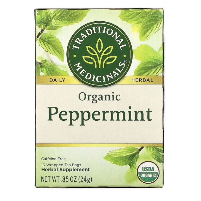 

Traditional Medicinals Organic Peppermint Tea 16 Wrapped Tea Bags