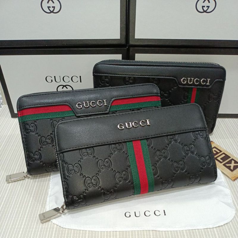 Dompet panjang embos sleting wanita import