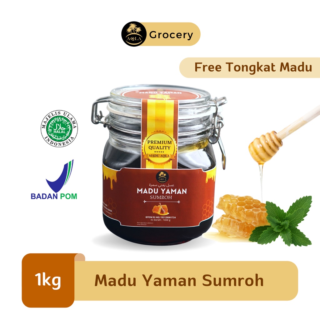 

Madu Yaman Sumroh BPOM Asli Hadramaut Yaman Grade A - 1000gr