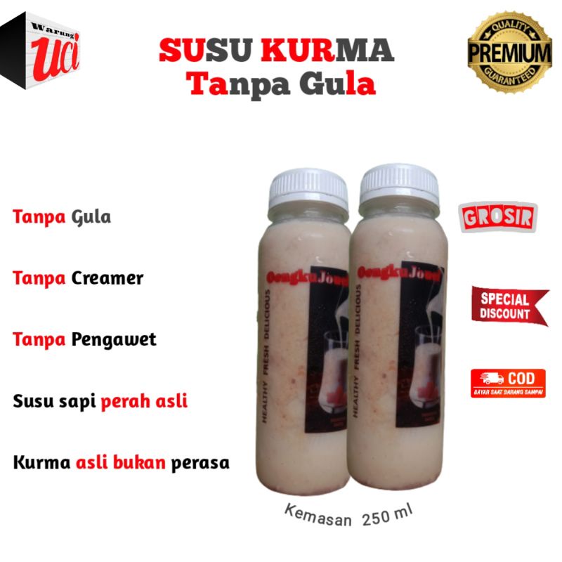 

Susu kurma tanpa gula tanpa pengawet