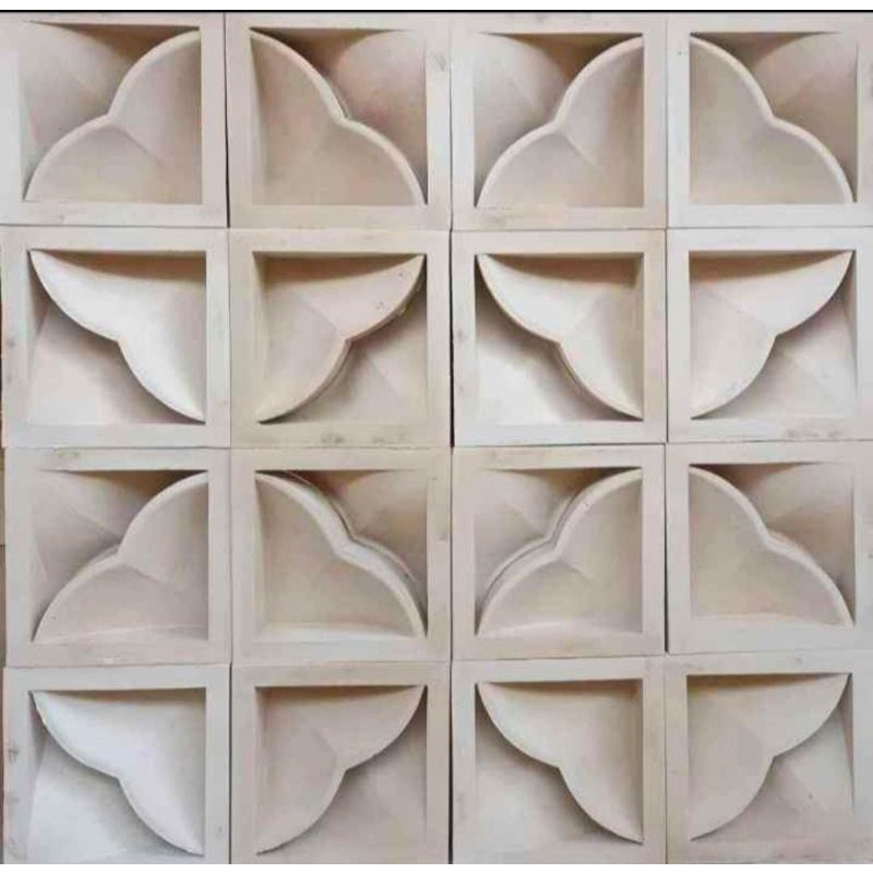 roster beton/roster modern/roster minimalis/roster motif kelalawar putih