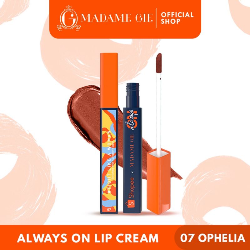 Madame Gie Alwayas On Lip Cream - MakeUp Lip Cream Lipstik