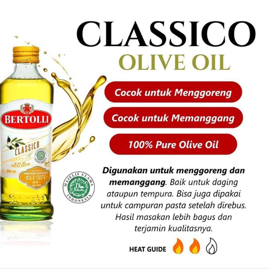 

Termurah dan terbaik Bertolli Classico Olive Oil 500 ML / Minyak Zaitun Minyak Goreng Halal gas !!