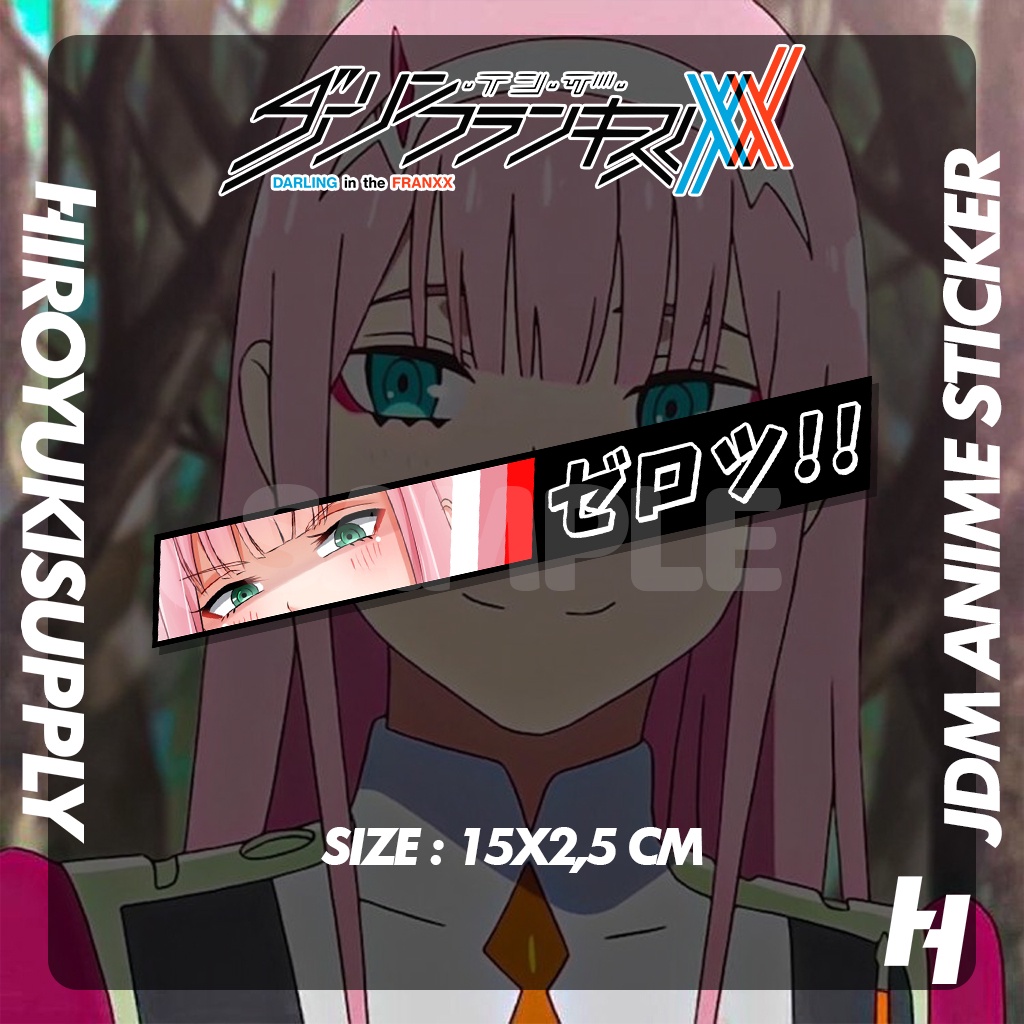 Sticker JDM Zero Two Anime Darling In The Franxx