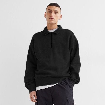 Sweater Half Zip Unisex Premium -  Jaket Sweater Half Zipper New model M L XL