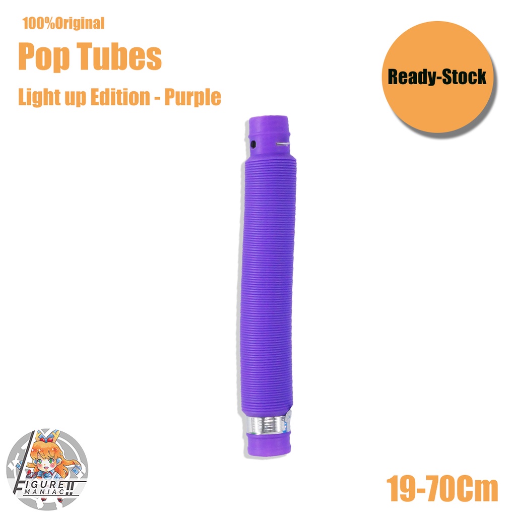 Figure Maniac - Pop Tubes Light Up Edition Glow Pipa Nyala Anak Premium Import