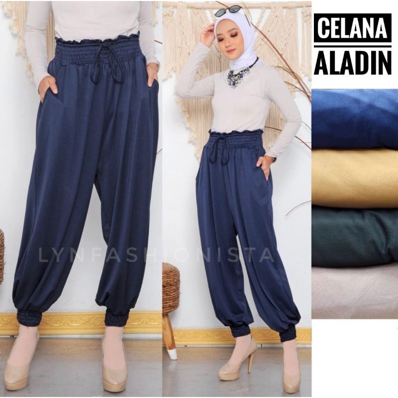 CELANA JOGER WANITA/CELANA ALADIN MURAH PREMIUM