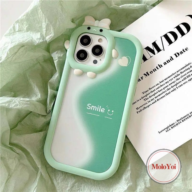 Soft Case Desain Kartun Monster 3D Untuk IPhone 11 12 13 14 11 Pro MAX XR 7 8 6 6S Plus 14 Plus X XS MAX SE 2020